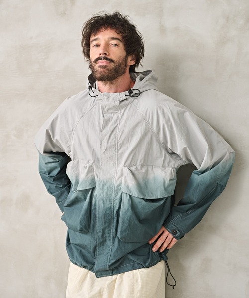 Kelen(ケレン)の「「KELEN MENS / ケレン メンズ」STEP DYEING JACKET(その他アウター・メンズ・ブルー/グリーン/ライトグレー・40/38)」の2枚目の写真