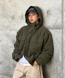 UNDERSTATEMENTs（アンダーステイトメント）の「【ユニセックス】スタンドネックミリタリー中綿ブルゾン/フード収納可能（ブルゾン）」