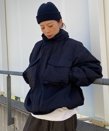 UNDERSTATEMENTs（アンダーステイトメント）の「【ユニセックス】スタンドネックミリタリー中綿ブルゾン/フード収納可能（ブルゾン）」