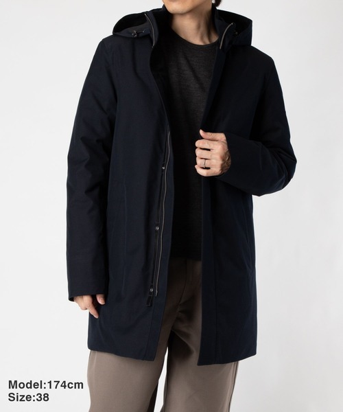 Mackage(マッカージュ)の「Mackage ROLAND Hooded Down Coat マッカージュ ローランド フーデット ダウンジャケット(ダウンジャケット/コート・メンズ・ネイビー・40/42)」の2枚目の写真