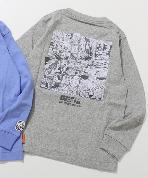 KRIFF MAYER（クリフメイヤー）の「【綿100％】手塚治虫キャラクターコラボロンT（Tシャツ/カットソー・キッズ・ブラック/サックスブルー/オフホワイト/グレー・120/130/140/150/160/170）」の3枚目の写真