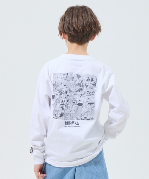 KRIFF MAYER（クリフメイヤー）の「【綿100％】手塚治虫キャラクターコラボロンT（Tシャツ/カットソー・キッズ・ブラック/サックスブルー/オフホワイト/グレー・120/130/140/150/160/170）」の5枚目の写真