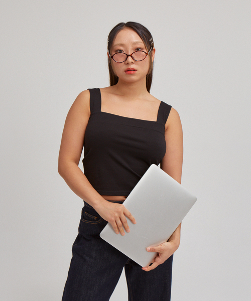 SALON DE YOHN(サロンドヨーン)の「Basic Sleeveless T_ Black(Tシャツ/カットソー・レディース・その他・LARGE/MEDIUM/SMALL)」の4枚目の写真