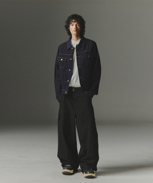 Abyss Horizon Denim Trucker Jacket - Deep Indigo