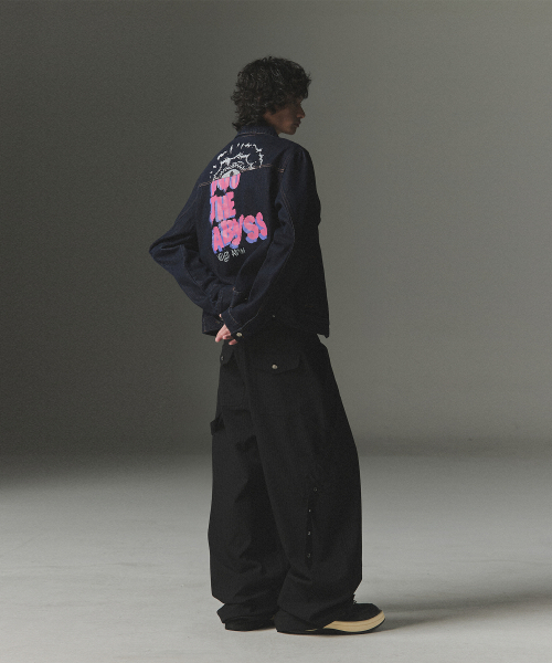 Abyss Horizon Denim Trucker Jacket - Deep Indigo