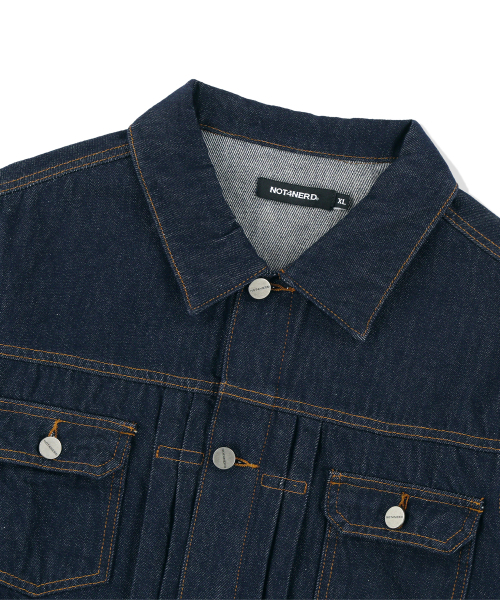 Abyss Horizon Denim Trucker Jacket - Deep Indigo