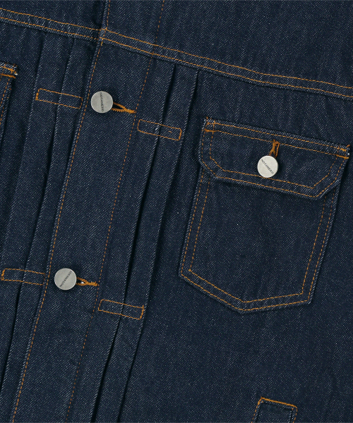 Abyss Horizon Denim Trucker Jacket - Deep Indigo