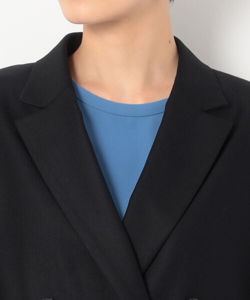 K.T KIYOKO TAKASE(キヨコタカセ)の「〔 Sサイズ 〕 【セットアップ対応】2WAYストレッチフラノ ダブルブレストジャケット(テーラードジャケット・レディース・ブラック/ベージュ・5号)」の10枚目の写真