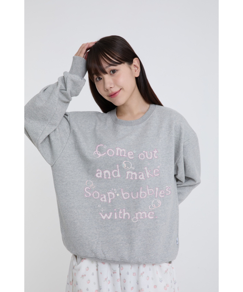 PAGESIISII(ページシシ)の「メイクソープバブルプリント スウェット グレー(スウェット・レディース・その他・MEDIUM/LARGE)」の1枚目の写真