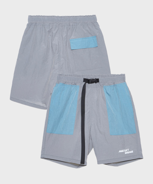 ARTISTWEAR（アーティストウェア）の「[ATW] ポケット配色ハーフパンツ_GY（その他パンツ・レディース・グレー・LARGE/MEDIUM/X-LARGE）」の5枚目の写真