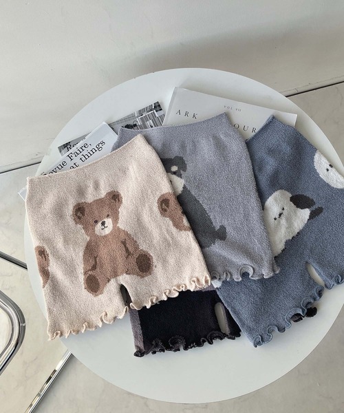 AS KNOW AS plus（アズノゥアズプラス）の「あったか アニマルソフトモールパンツ（その他ルームウェア・レディース・アイボリー/ライトグレー/グレー/ブルー・FREE）」の5枚目の写真