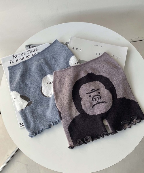 AS KNOW AS plus（アズノゥアズプラス）の「あったか アニマルソフトモールパンツ（その他ルームウェア・レディース・アイボリー/ライトグレー/グレー/ブルー・FREE）」の14枚目の写真