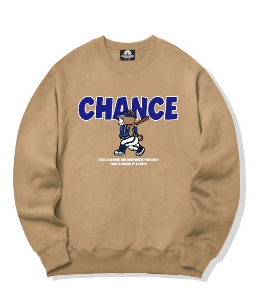 TRIPSHION(トリップション)の「ベースボールベアグラフィック クルーネック - ベージュ(スウェット・メンズ・その他・LARGE/MEDIUM/X-LARGE)」の1枚目の写真