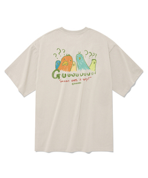 グー メンズ 半袖Tシャツ ベージュ