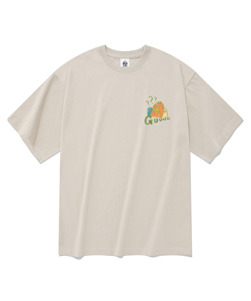 RADINEO(ラディネオ)の「グー メンズ 半袖Tシャツ ベージュ(Tシャツ/カットソー・メンズ・その他・SMALL/LARGE/X-LARGE/MEDIUM)」の2枚目の写真