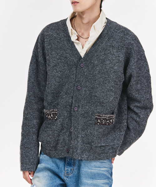 THE GREATEST(ザ グレイテスト)の「Pocket Point Cardigan Gray(カーディガン/ボレロ・メンズ・その他・FREE)」の1枚目の写真