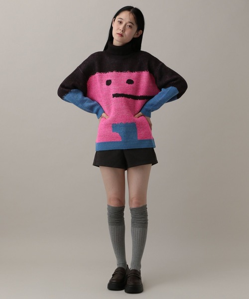 GROUNDWORK(グラウンドワーク)の「【UNISEX】GROUNDWORK/スクェアドマンタートルネック(ニット/セーター・メンズ・ブラック・LARGE/MEDIUM)」の2枚目の写真