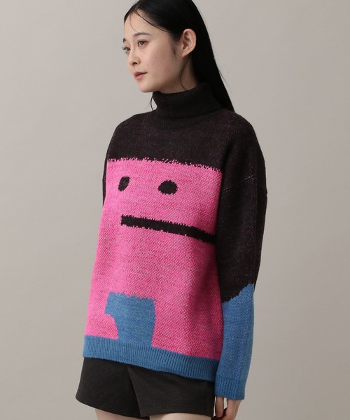 GROUNDWORK(グラウンドワーク)の「【UNISEX】GROUNDWORK/スクェアドマンタートルネック(ニット/セーター・メンズ・ブラック・LARGE/MEDIUM)」の5枚目の写真