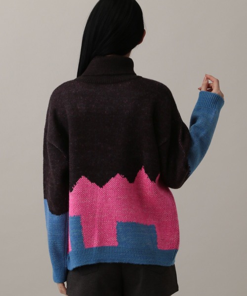 GROUNDWORK(グラウンドワーク)の「【UNISEX】GROUNDWORK/スクェアドマンタートルネック(ニット/セーター・メンズ・ブラック・LARGE/MEDIUM)」の6枚目の写真