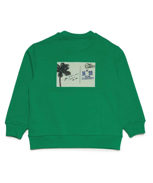 N°21(ヌメロ ヴェントゥーノ)の「N°21(ヌメロ ヴェントゥーノ)Kids & Junior スウェットプルオーバー(スウェット・キッズ・グリーン・16Y/14Y)」の2枚目の写真