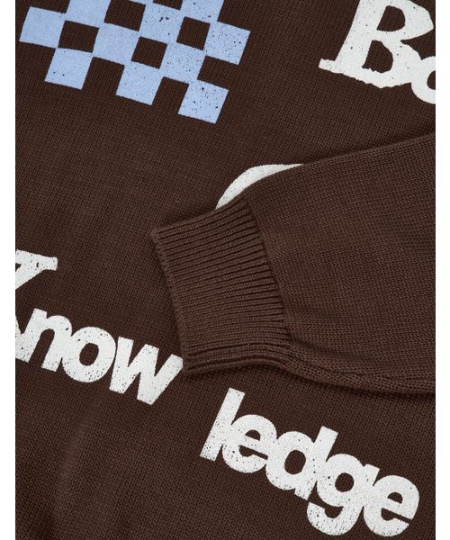 LORES（ロアス）の「B.O.K Printed Knit - Chocolate（ニット/セーター・レディース・その他・LARGE/MEDIUM/SMALL）」の4枚目の写真