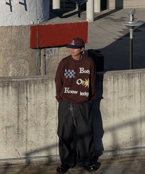LORES（ロアス）の「B.O.K Printed Knit - Chocolate（ニット/セーター・レディース・その他・LARGE/MEDIUM/SMALL）」の5枚目の写真