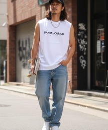 BANKS（バンクス）の「TANK/BANKS JOURNAL/バンクスジャーナル ロゴノースリーブタンクトップ サーフ ストリート カジュアル（タンクトップ）」