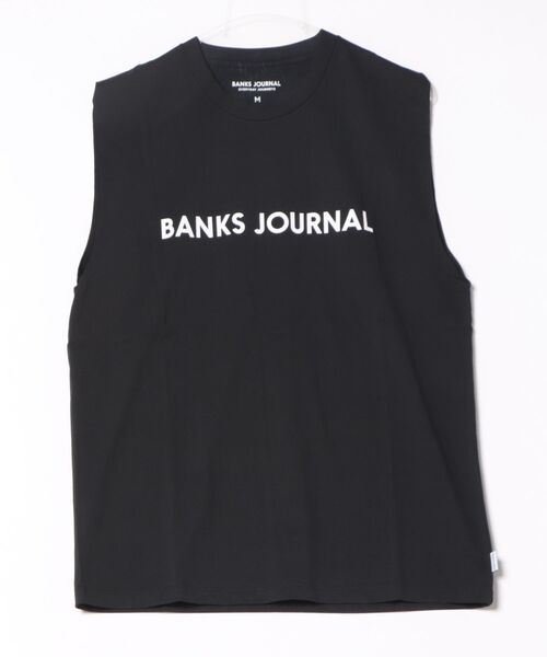 BANKS(バンクス)の「TANK/BANKS JOURNAL/バンクスジャーナル ロゴノースリーブタンクトップ サーフ ストリート カジュアル(タンクトップ・メンズ・ブラック/オフホワイト/イエロー・MEDIUM/LARGE/X-LARGE)」の6枚目の写真