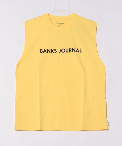 BANKS(バンクス)の「TANK/BANKS JOURNAL/バンクスジャーナル ロゴノースリーブタンクトップ サーフ ストリート カジュアル(タンクトップ・メンズ・ブラック/オフホワイト/イエロー・MEDIUM/LARGE/X-LARGE)」の7枚目の写真