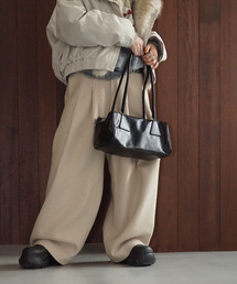 トライアングル テクスチャー ボストンバッグ cha26s001-ファッション