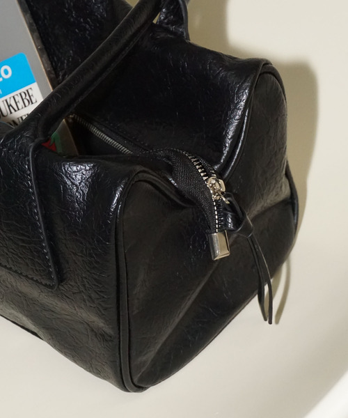 chuclla（チュクラ）の「トライアングル テクスチャー ボストンバッグ cha26s001（ショルダーバッグ・レディース・ブラック・FREE）」の13枚目の写真