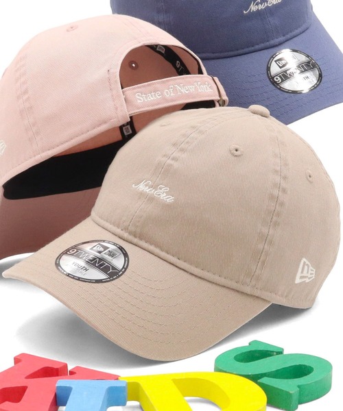 NEW ERA(ニューエラ)の「ニューエラ キッズキャップ 9TWENTY ストラップロゴ(キャップ・キッズ・ベージュ/ブルー/ブラック・52-56cm)」の2枚目の写真