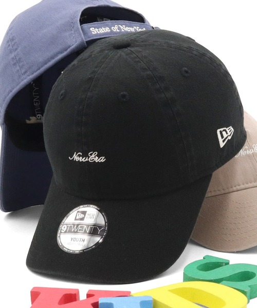NEW ERA(ニューエラ)の「ニューエラ キッズキャップ 9TWENTY ストラップロゴ(キャップ・キッズ・ベージュ/ブルー/ブラック・52-56cm)」の1枚目の写真