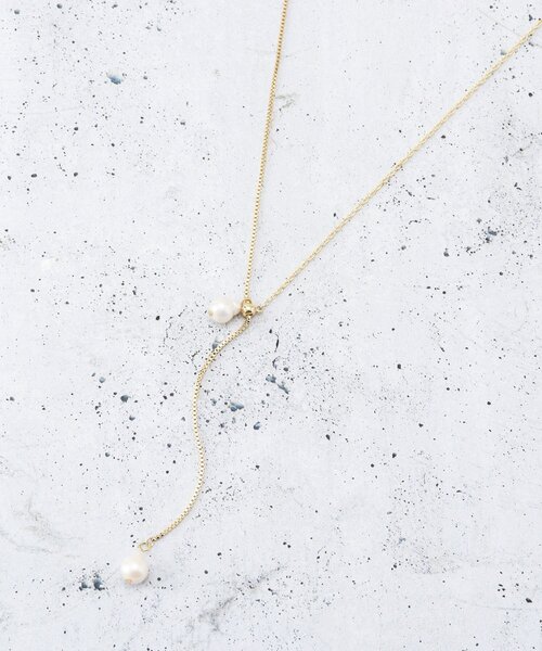 THE SHOP TK （ザ ショップ ティーケー ）の「淡水パールラリエット（ネックレス・レディース・シルバー/ゴールド・00）」の3枚目の写真