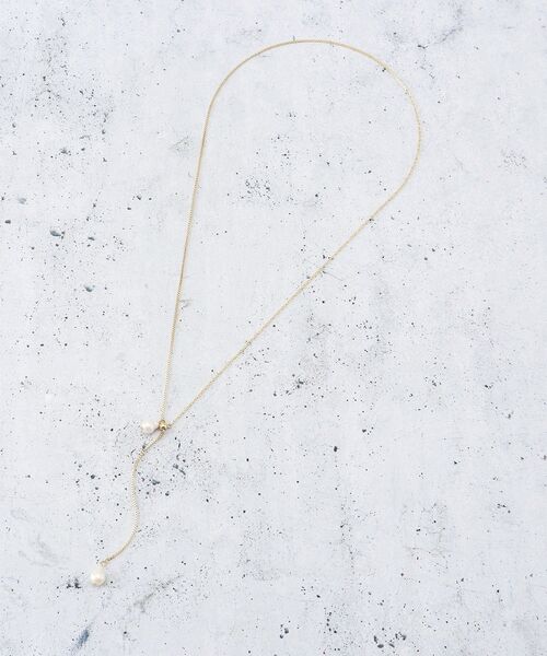 THE SHOP TK （ザ ショップ ティーケー ）の「淡水パールラリエット（ネックレス・レディース・シルバー/ゴールド・00）」の4枚目の写真