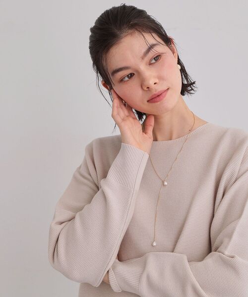 THE SHOP TK （ザ ショップ ティーケー ）の「淡水パールラリエット（ネックレス・レディース・シルバー/ゴールド・00）」の7枚目の写真