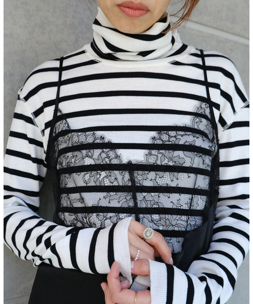 Maison IENA 別注 Raspail/ラスパイユ WOOL RIB タートルネック RB-290