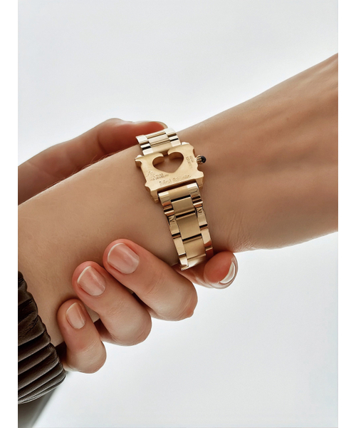 Gold Bread Clip Metal Bracelet
