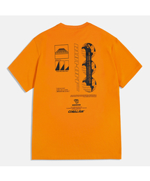 CORALIAN（コラリアン）の「ランオフ グリッド メッシュ 綿 半袖 Tシャツ オレンジ（Tシャツ/カットソー）」