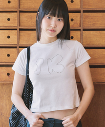 KIJIKO（キジコ）の「ke401-Cubic Crop Tee Ivory（Tシャツ/カットソー）」