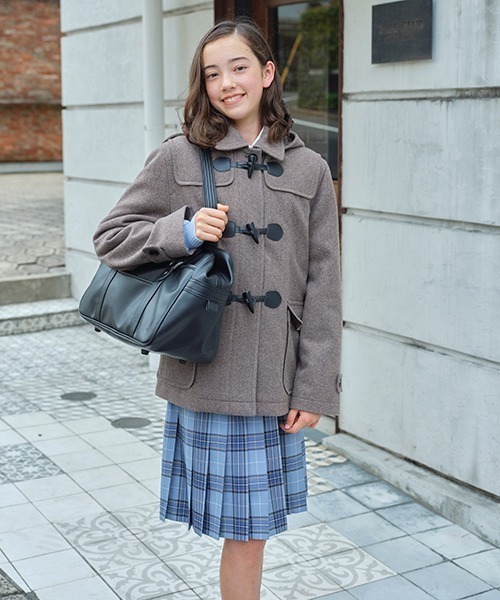 セール】【卒服】【軽量キルティング裏地】ミドルダッフルコート