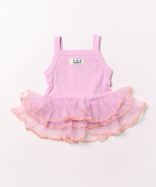 MARKEY'S（マーキーズ）の「チュールフリルチュニック（チュニック・キッズ・グレー/ライトブルー/ピンク・80/90/100/110/120/130/140/150）」の22枚目の写真