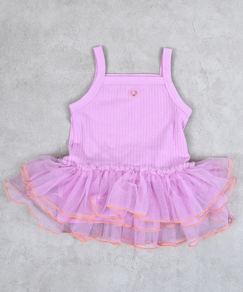 MARKEY'S（マーキーズ）の「チュールフリルチュニック（チュニック・キッズ・グレー/ライトブルー/ピンク・80/90/100/110/120/130/140/150）」の16枚目の写真