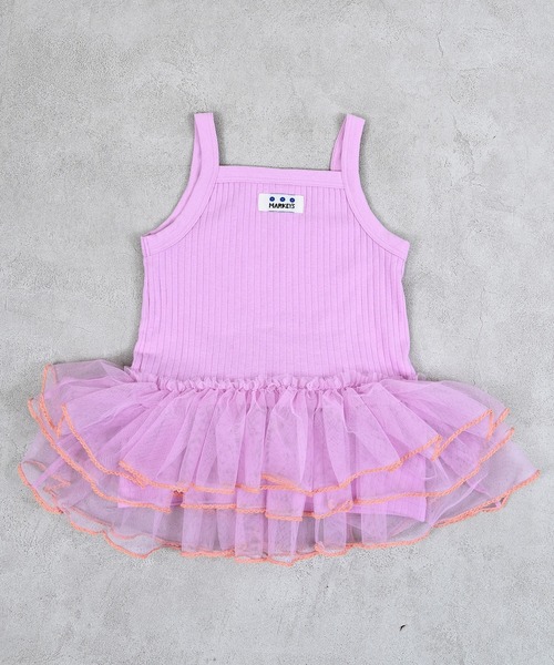 MARKEY'S（マーキーズ）の「チュールフリルチュニック（チュニック・キッズ・グレー/ライトブルー/ピンク・80/90/100/110/120/130/140/150）」の17枚目の写真