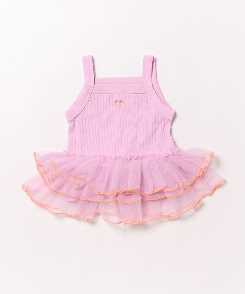 MARKEY'S（マーキーズ）の「チュールフリルチュニック（チュニック・キッズ・グレー/ライトブルー/ピンク・80/90/100/110/120/130/140/150）」の21枚目の写真