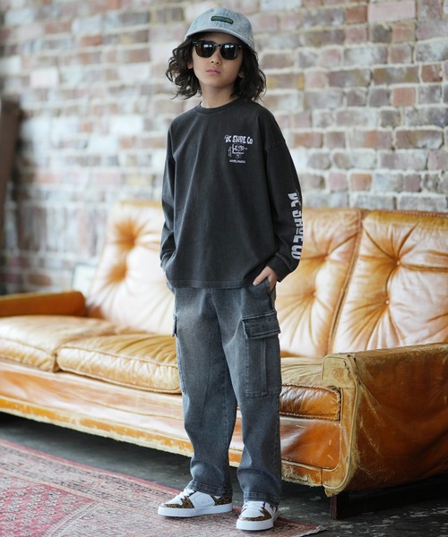 DC（ディーシー）の「DC/ディーシー 26 KD PLAY BUDDY LS キッズ ロンT YLT261509（Tシャツ/カットソー・キッズ・ブラック/ブラック系その他・130cm/140cm/150cm/160cm）」の7枚目の写真