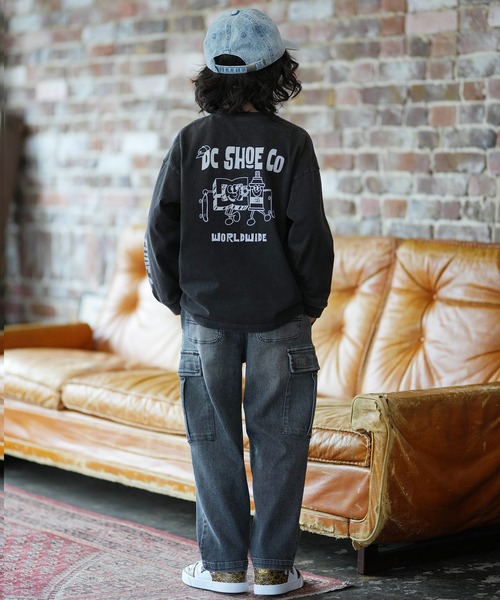 DC（ディーシー）の「DC/ディーシー 26 KD PLAY BUDDY LS キッズ ロンT YLT261509（Tシャツ/カットソー・キッズ・ブラック/ブラック系その他・130cm/140cm/150cm/160cm）」の8枚目の写真