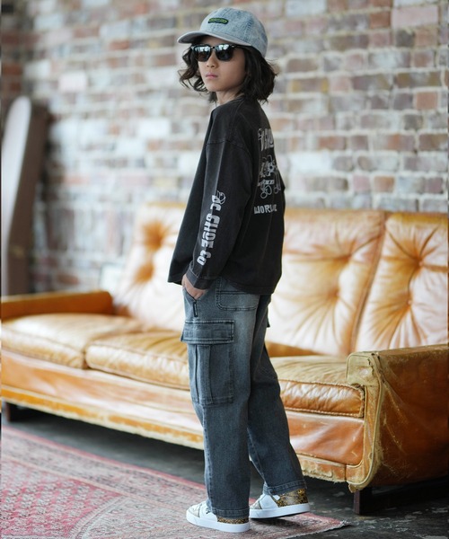 DC（ディーシー）の「DC/ディーシー 26 KD PLAY BUDDY LS キッズ ロンT YLT261509（Tシャツ/カットソー・キッズ・ブラック/ブラック系その他・130cm/140cm/150cm/160cm）」の9枚目の写真