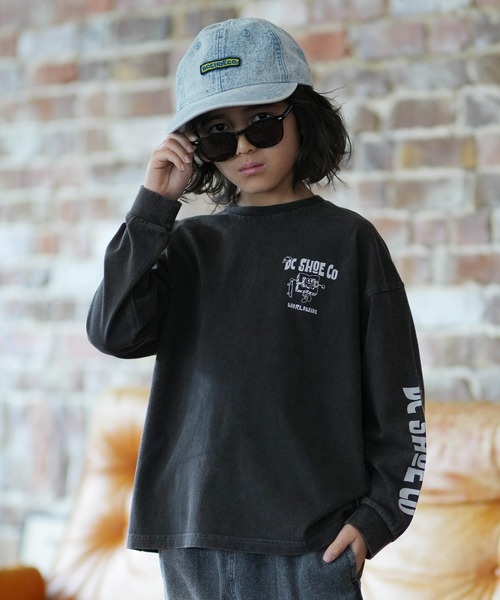 DC（ディーシー）の「DC/ディーシー 26 KD PLAY BUDDY LS キッズ ロンT YLT261509（Tシャツ/カットソー・キッズ・ブラック/ブラック系その他・130cm/140cm/150cm/160cm）」の5枚目の写真
