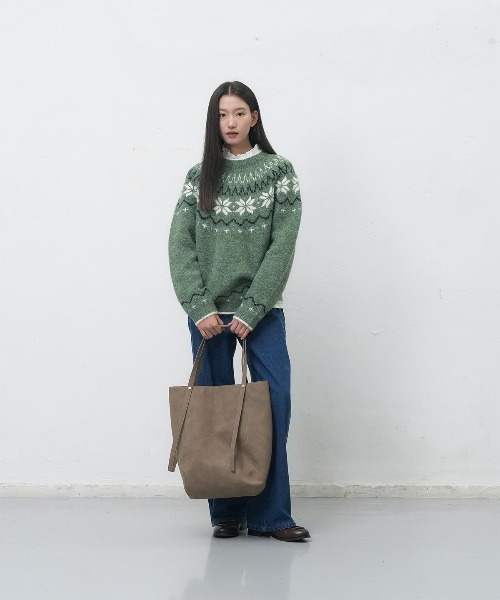 GENERAL IDEA（ジェネラルアイデア）の「【GENERAL IDEA】スウェードバスケットショルダーバッグ / WOMAN SUEDE BASKET SHOULDER BAG（ショルダーバッグ・レディース・ブラック/ブラウン・FREE）」の9枚目の写真